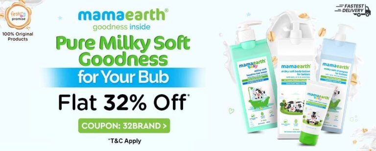 Avail 32% Discount on Select Mamaearth Products