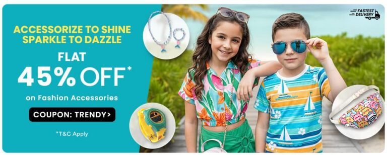 Get Flat 45% OFF on Kid's Fashion Accessories