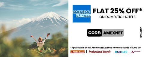 Get Flat 25% off on Domestic Hotel Bookings