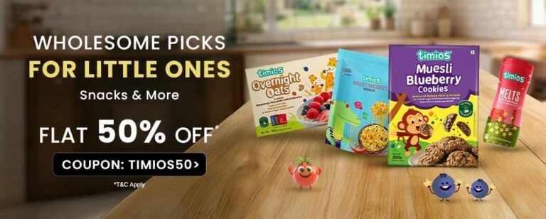 Flat 50% OFF on Timios Products