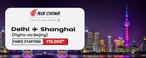 Flight Booking to Shanghai starting at just ₹15000