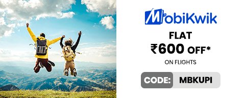 Get Flat ₹600 OFF on Domestic Flight Booking